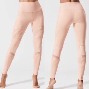 Alo Yoga High Waist Moto Legging Nectar/Glossy